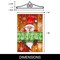 G128 Combo Pack Garden Flag Hanger 14IN & Garden Flag Christmas Welcome Gnome Printed 12x18IN Double Sided